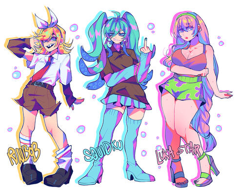 spongebob x vocaloid fan art